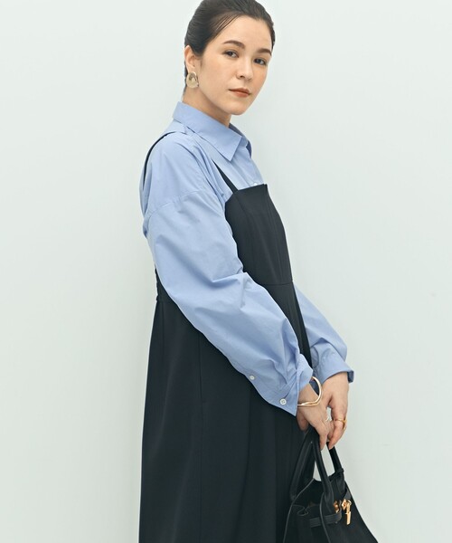 NOLLEY’S（ノーリーズ）の「ウォッシャブルウール調ストレッチキャミワンピース（ワンピース・レディース・ベージュ/ブラウン/ネイビー・38/36）」の19枚目の写真