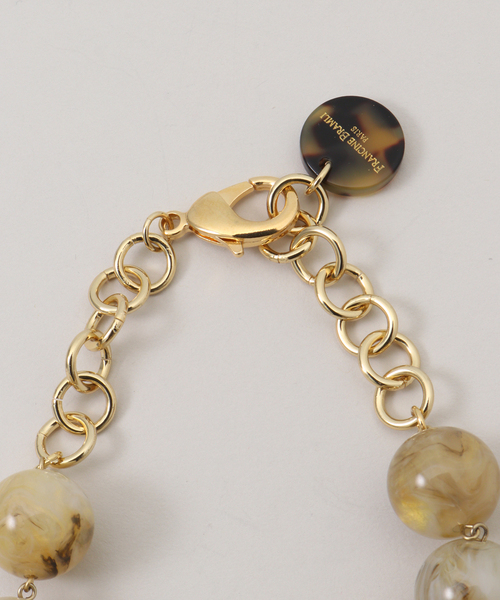 VERMEIL par iena（ヴェルメイユパーイエナ）の「FRANCINE BRAMLI フランシーヌ ブラムリ 別注ネックレス（ネックレス・レディース・イエロー/オリーブ/ブラウン・FREE）」の8枚目の写真