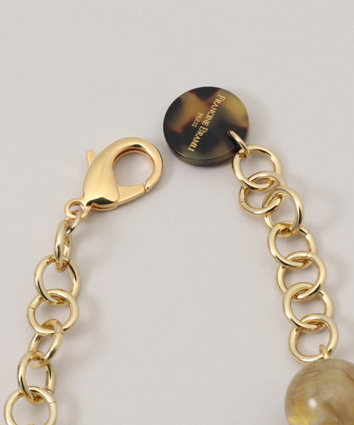 VERMEIL par iena（ヴェルメイユパーイエナ）の「FRANCINE BRAMLI フランシーヌ ブラムリ 別注ネックレス（ネックレス・レディース・イエロー/オリーブ/ブラウン・FREE）」の9枚目の写真