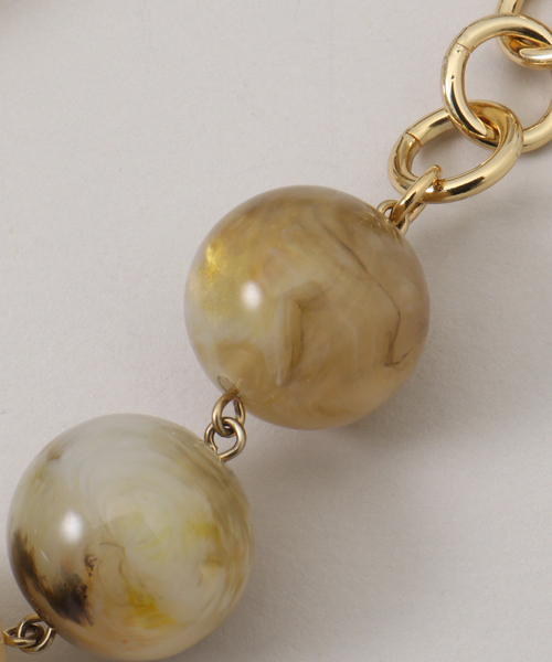 VERMEIL par iena（ヴェルメイユパーイエナ）の「FRANCINE BRAMLI フランシーヌ ブラムリ 別注ネックレス（ネックレス・レディース・イエロー/オリーブ/ブラウン・FREE）」の13枚目の写真