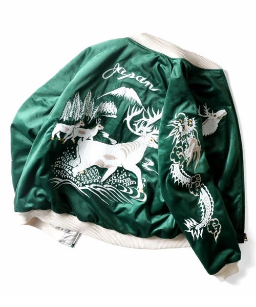 【HOUSTON】 ヒューストン アラスカ スカジャン 別珍スーベニアジャケット HOUSTON ヒューストン VELVETEEN ALASKA SOUVENIR JACKET 別珍