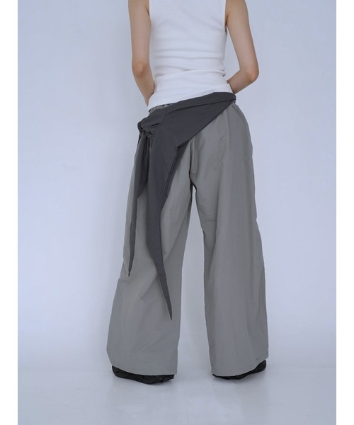 Uenui(ウニュイ)の「ultra wide drawstring pants(その他パンツ・レディース・グレー/ブラック・FREE)」の21枚目の写真