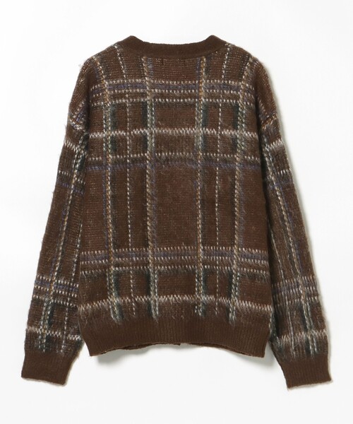 BEAMS HEART（ビームスハート）の「【ユニセックス】シャギータッチ Vネックカーディガン（カーディガン/ボレロ・メンズ・ブルー/ブラウン・LARGE/MEDIUM/SMALL）」の16枚目の写真