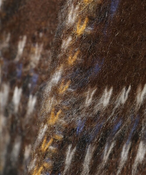 BEAMS HEART（ビームスハート）の「【ユニセックス】シャギータッチ Vネックカーディガン（カーディガン/ボレロ・メンズ・ブルー/ブラウン・LARGE/MEDIUM/SMALL）」の17枚目の写真