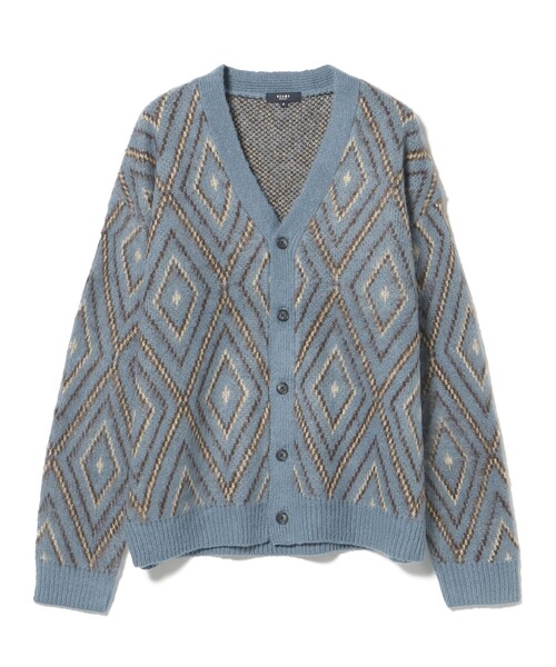BEAMS HEART（ビームスハート）の「【ユニセックス】シャギータッチ Vネックカーディガン（カーディガン/ボレロ・メンズ・ブルー/ブラウン・LARGE/MEDIUM/SMALL）」の18枚目の写真