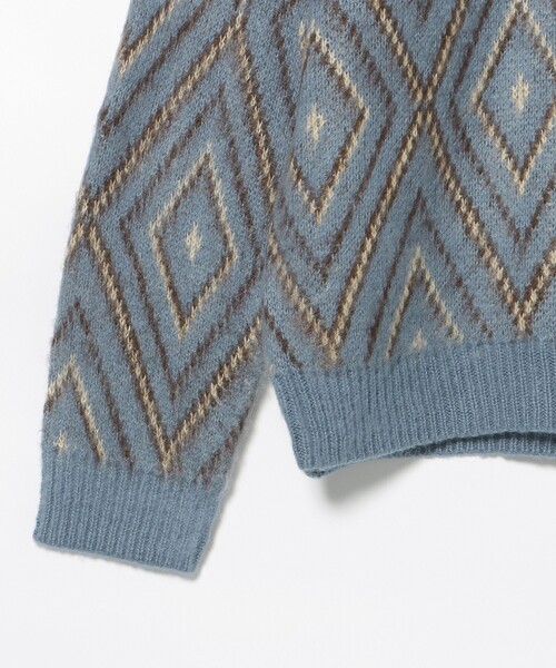 BEAMS HEART（ビームスハート）の「【ユニセックス】シャギータッチ Vネックカーディガン（カーディガン/ボレロ・メンズ・ブルー/ブラウン・LARGE/MEDIUM/SMALL）」の20枚目の写真