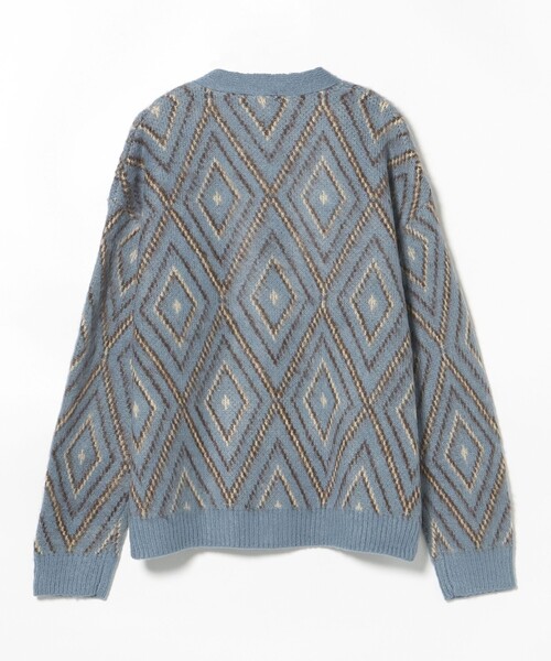 BEAMS HEART（ビームスハート）の「【ユニセックス】シャギータッチ Vネックカーディガン（カーディガン/ボレロ・メンズ・ブルー/ブラウン・LARGE/MEDIUM/SMALL）」の21枚目の写真