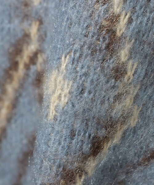 BEAMS HEART（ビームスハート）の「【ユニセックス】シャギータッチ Vネックカーディガン（カーディガン/ボレロ・メンズ・ブルー/ブラウン・LARGE/MEDIUM/SMALL）」の22枚目の写真