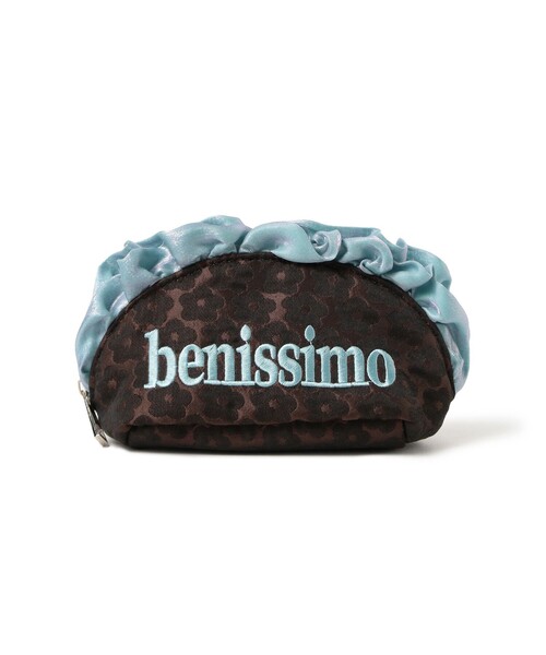 Ray BEAMS（レイビームス）の「【別注】Casselini / フリル ポーチ（ポーチ・レディース・ミント/サックスブルー・ONE SIZE）」の2枚目の写真