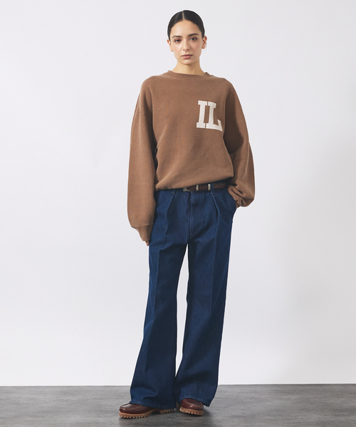 REMI RELIEF（レミレリーフ）の「【REMI RELIEF / レミ レリーフ】SP加工起毛裏毛クルー(IL)プリント（Tシャツ/カットソー・メンズ・モカ/ブラック/オフホワイト・M/L/XL）」の4枚目の写真