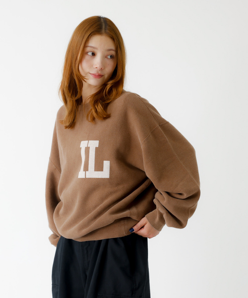 REMI RELIEF（レミレリーフ）の「【REMI RELIEF / レミ レリーフ】SP加工起毛裏毛クルー(IL)プリント（Tシャツ/カットソー・メンズ・モカ/ブラック/オフホワイト・M/L/XL）」の12枚目の写真