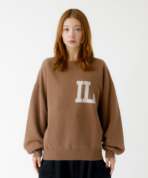 REMI RELIEF（レミレリーフ）の「【REMI RELIEF / レミ レリーフ】SP加工起毛裏毛クルー(IL)プリント（Tシャツ/カットソー・メンズ・モカ/ブラック/オフホワイト・M/L/XL）」の13枚目の写真