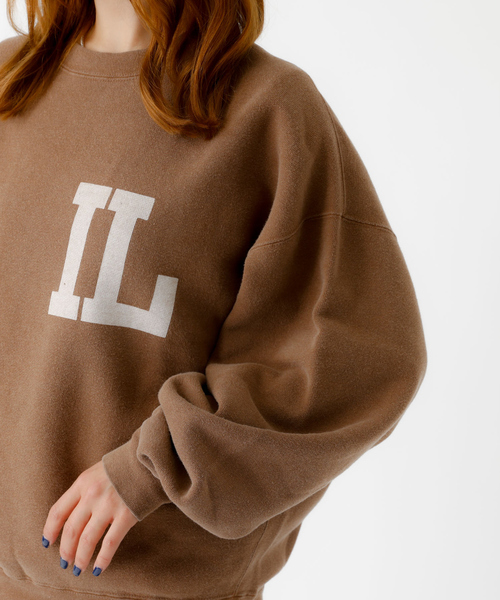 REMI RELIEF（レミレリーフ）の「【REMI RELIEF / レミ レリーフ】SP加工起毛裏毛クルー(IL)プリント（Tシャツ/カットソー・メンズ・モカ/ブラック/オフホワイト・M/L/XL）」の17枚目の写真