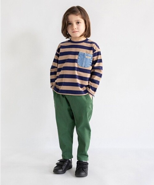 BRANSHES(ブランシェス)の「【25AW】ガーデナーテーパードツイルパンツ(その他パンツ・キッズ・ベージュ/イエロー/ネイビー/カーキ/ブラック・100/130/90/110/120/140/150/80/160)」の10枚目の写真
