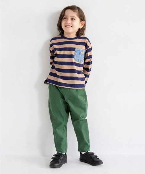 BRANSHES(ブランシェス)の「【25AW】ガーデナーテーパードツイルパンツ(その他パンツ・キッズ・ベージュ/イエロー/ネイビー/カーキ/ブラック・100/130/90/110/120/140/150/80/160)」の11枚目の写真