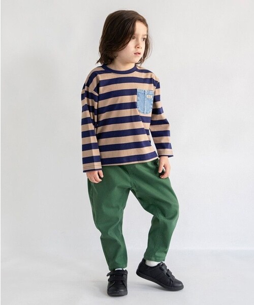BRANSHES(ブランシェス)の「【25AW】ガーデナーテーパードツイルパンツ(その他パンツ・キッズ・ベージュ/イエロー/ネイビー/カーキ/ブラック・100/130/90/110/120/140/150/80/160)」の12枚目の写真