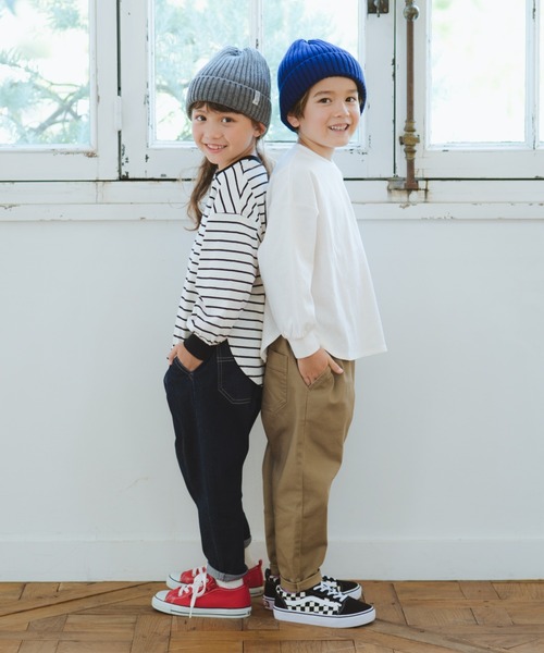 BRANSHES(ブランシェス)の「【25AW】ガーデナーテーパードツイルパンツ(その他パンツ・キッズ・ベージュ/イエロー/ネイビー/カーキ/ブラック・100/130/90/110/120/140/150/80/160)」の6枚目の写真