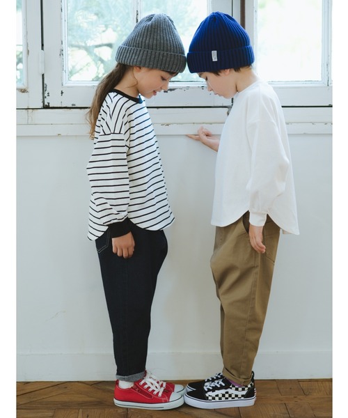 BRANSHES(ブランシェス)の「【25AW】ガーデナーテーパードツイルパンツ(その他パンツ・キッズ・ベージュ/イエロー/ネイビー/カーキ/ブラック・100/130/90/110/120/140/150/80/160)」の7枚目の写真