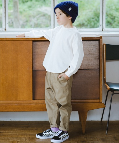 BRANSHES(ブランシェス)の「【25AW】ガーデナーテーパードツイルパンツ(その他パンツ・キッズ・ベージュ/イエロー/ネイビー/カーキ/ブラック・100/130/90/110/120/140/150/80/160)」の9枚目の写真