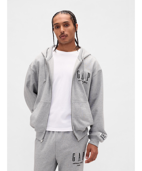 ざ*ん様 GAP グレー ジップアップパーカー 楽天市場】【SALE／74%OFF】(W)GAPロゴ ジップアップ パーカー