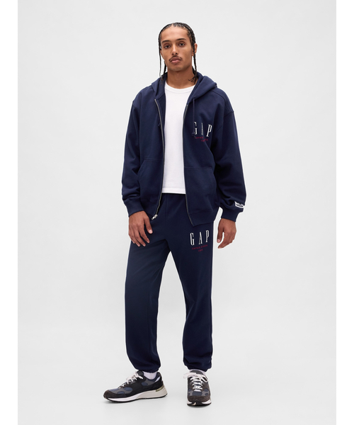 GAP 30周年記念 フード付きパーカー 　ネイビー 30th アニバーサリー ヘビーウェイト フレンチテリー GAPロゴ