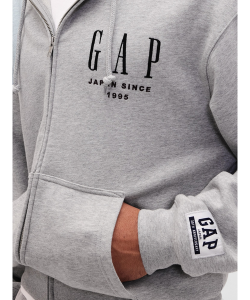30thヘビーウェイト フレンチテリー GAPロゴ ジップアップパーカー Gap公式オンラインストア | 30th アニバーサリー ヘビーウェイト