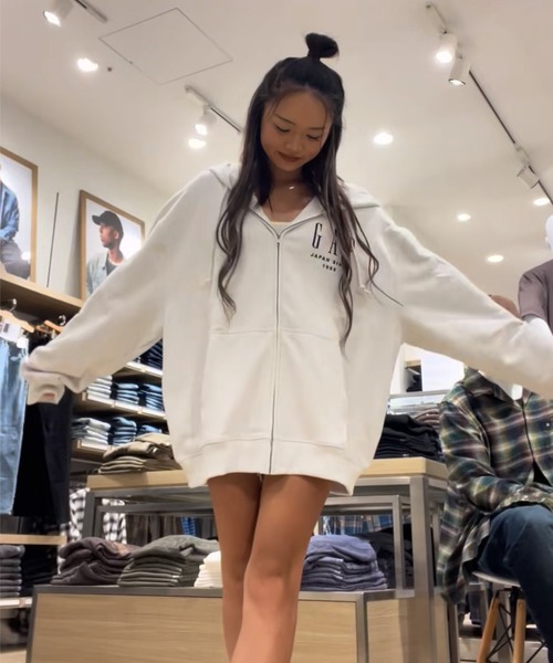 GAP レア！30thロゴジップアップパーカー GAP｜(K)30th アニバーサリー ヴィンテージソフト GAPロゴ