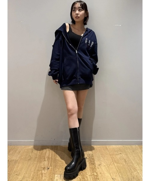 30thアニバーサリーヘビーウェイトフレンチテリーGAPロゴジップアップパーカー GAP｜(W)30th アニバーサリー ヘビーウェイト フレンチテリー