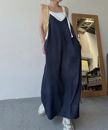 WILLFULLY ワンピース pearl shoulder camisole set original big flower print OP