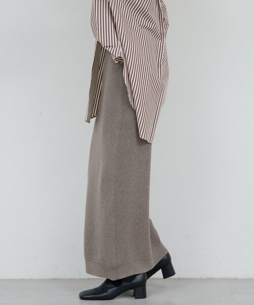 HERITANOVUM（ヘリテノーム）の「【HERITANOVUM】ワッフルタイトスカート（スカート・レディース・ライトグレー/モカ・FREE）」の11枚目の写真