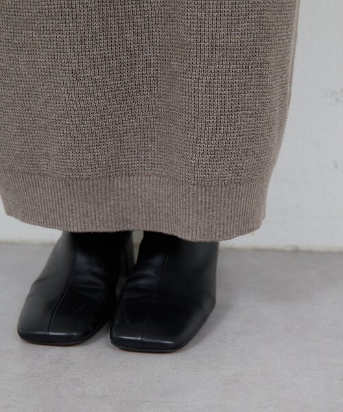 HERITANOVUM（ヘリテノーム）の「【HERITANOVUM】ワッフルタイトスカート（スカート・レディース・ライトグレー/モカ・FREE）」の21枚目の写真