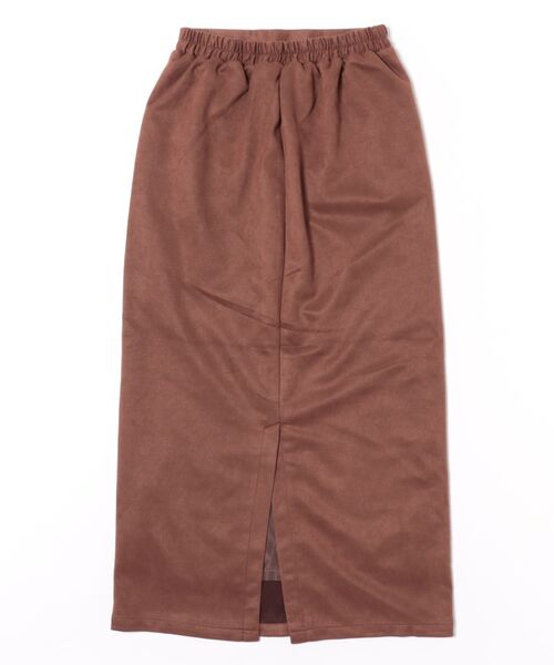 STYLEBLOCK（スタイルブロック）の「フェイクスウェードタイトスカート（スカート・レディース・チャコールグレー/ブラウン/キャメル・M）」の8枚目の写真