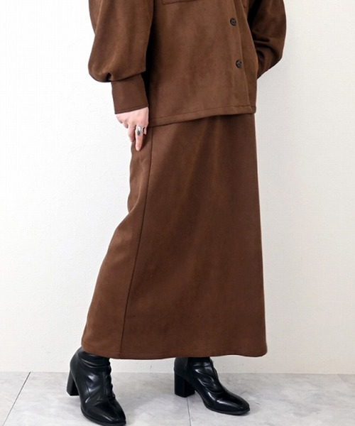 セール】フェイクスウェードタイトスカート（スカート