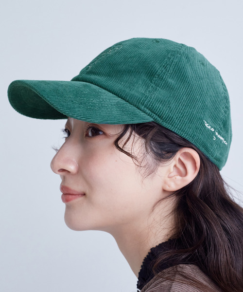 conges payes ADIEU TRISTESSE(コンジェ ペイエ アデュートリステス)の「ichiro yamaguchi.コーデュロイキャップ(キャップ・レディース・ネイビー/ブラウン/グリーン・FREE)」の17枚目の写真