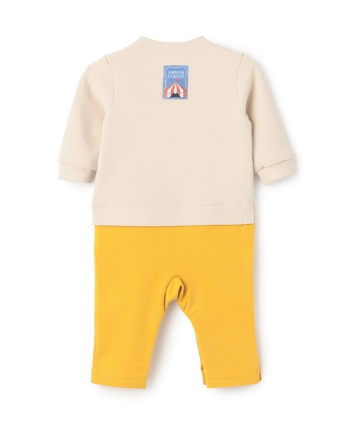 kladskap（クレードスコープ）の「サーカスライオンカバーオール（ロンパース・キッズ・アイボリー/ターコイズブルー・70cm/80ｃｍ）」の12枚目の写真