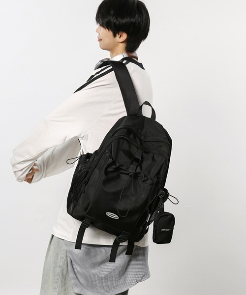 Ressaca（レサーカ）の「ポーチ付きドロストポケットリュックサック（バックパック/リュック・メンズ・グレー/ブラック/ホワイト・FREE）」の12枚目の写真