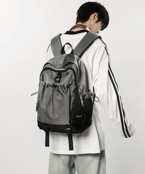 Ressaca（レサーカ）の「ポーチ付きドロストポケットリュックサック（バックパック/リュック・メンズ・グレー/ブラック/ホワイト・FREE）」の10枚目の写真