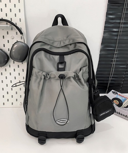 Ressaca（レサーカ）の「ポーチ付きドロストポケットリュックサック（バックパック/リュック・メンズ・グレー/ブラック/ホワイト・FREE）」の17枚目の写真