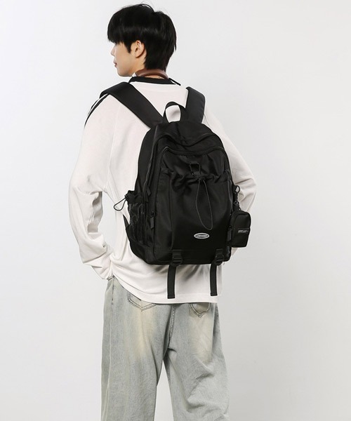 Ressaca（レサーカ）の「ポーチ付きドロストポケットリュックサック（バックパック/リュック・メンズ・グレー/ブラック/ホワイト・FREE）」の14枚目の写真