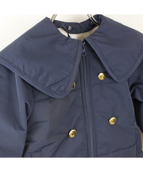 maarook（マルーク）の「ポリエステルツイルセーラー２ｗａｙ中綿ジャケット（その他アウター・キッズ・ネイビー/ホワイト・130cm/120cm/110cm/100cm/90cm）」の6枚目の写真