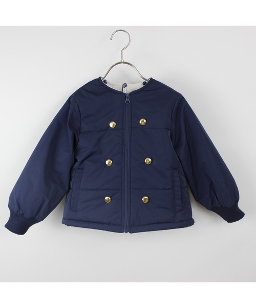 maarook（マルーク）の「ポリエステルツイルセーラー２ｗａｙ中綿ジャケット（その他アウター・キッズ・ネイビー/ホワイト・130cm/120cm/110cm/100cm/90cm）」の8枚目の写真