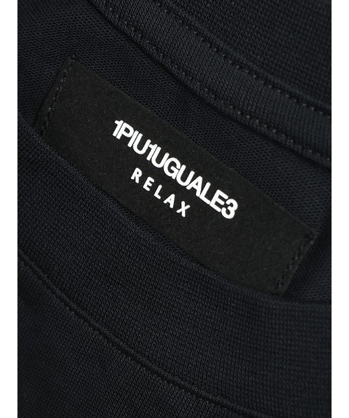 1piu1uguale3 RELAX（ウノピュウノウグァーレトレリラックス）の「1PIU1UGUALE3 RELAX (ウノ ピュ ウノ ウグァーレ トレ リラックス) アシンメトリー ロゴ ラインストーン仕様 クルーネック 長袖 Tシャツ 1PRUST25156SZ（Tシャツ/カットソー・メンズ・ブラック/ホワイト・S/2XL/XL/L/M）」の17枚目の写真