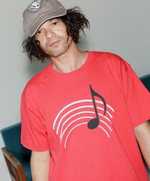 No Rain No Rainbow（ノーレインノーレインボー）の「mt9962-musical note print T-shirt Ｔシャツ(NR25W-23)（Tシャツ/カットソー）」