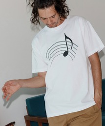 mt9962-musical note print T-shirt Tシャツ(NR25W-23)