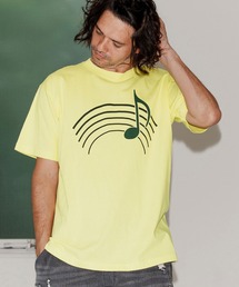No Rain No Rainbow（ノーレインノーレインボー）の「mt9962-musical note print T-shirt Ｔシャツ(NR25W-23)（Tシャツ/カットソー）」