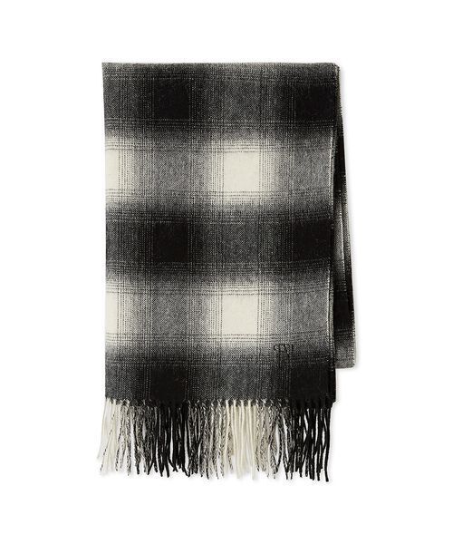 FRAY I.D(フレイアイディー)の「チェックウールストール(ストール/ショール・レディース・ブラウン/ブラック・F)」の1枚目の写真
