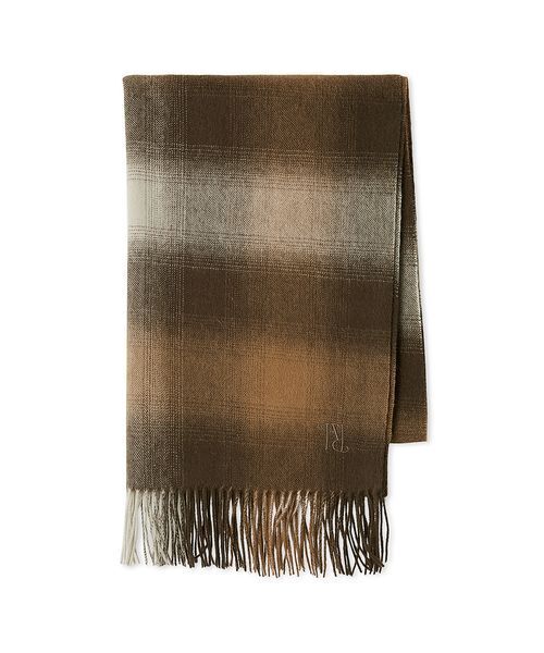 FRAY I.D(フレイアイディー)の「チェックウールストール(ストール/ショール・レディース・ブラウン/ブラック・F)」の3枚目の写真