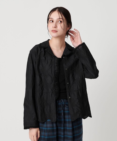 エンブロイダリー オープンカラーシャツ（シャツ/ブラウス