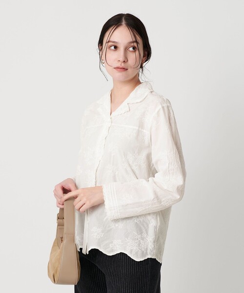 エンブロイダリー オープンカラーシャツ（シャツ/ブラウス