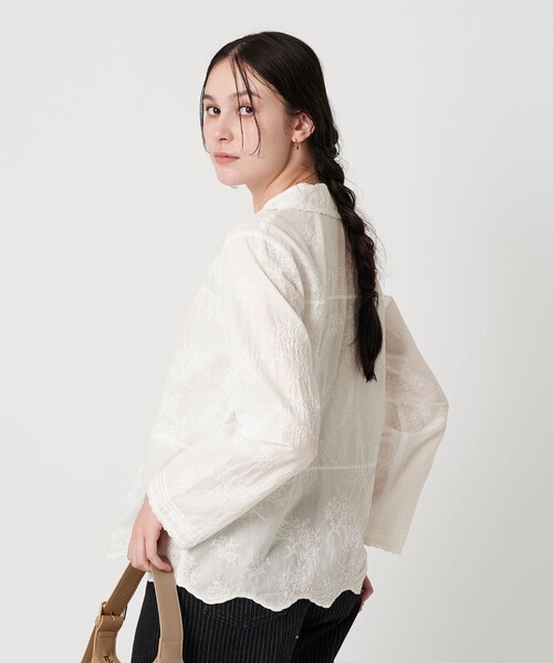 エンブロイダリー オープンカラーシャツ（シャツ/ブラウス